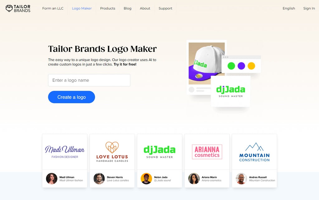 What is Tailor brands artificial intelligence driven branding case solution