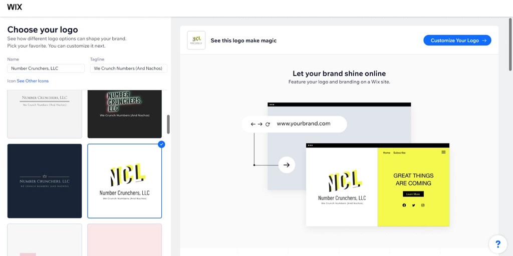 How to use Wix logo maker